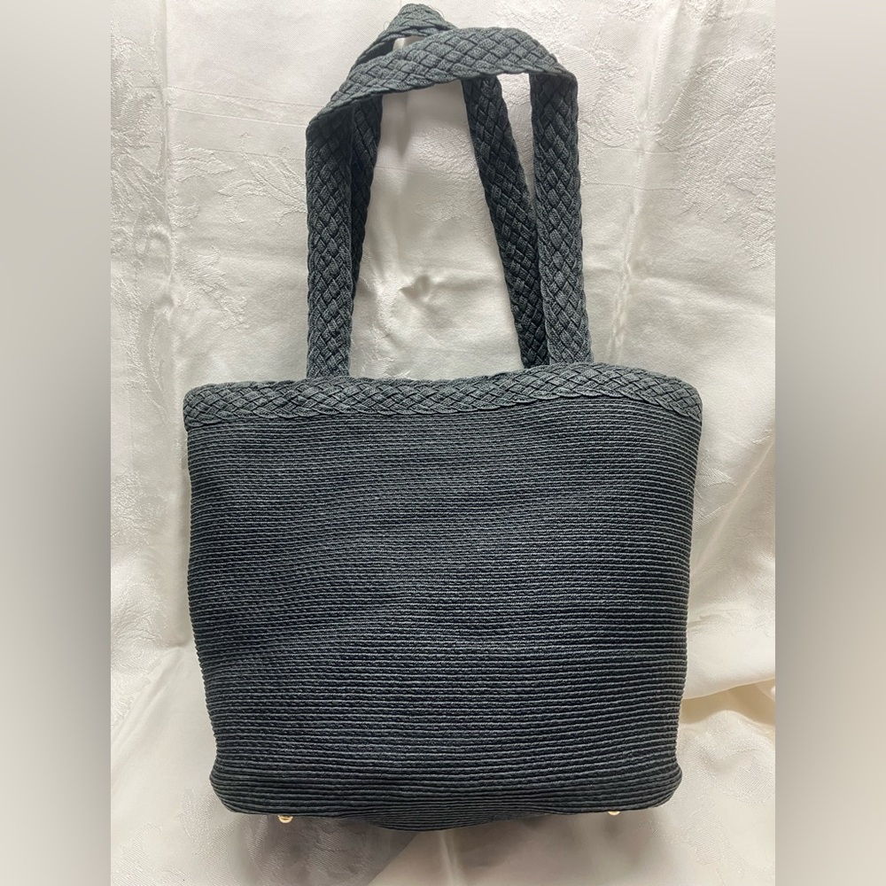Vintage Eric Javits Blue Tote Bag - Picture 2 of 12